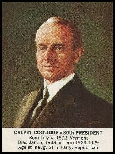 30 Calvin Coolidge